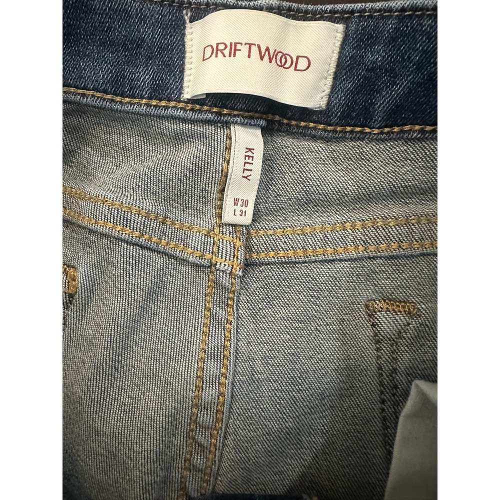 Driftwood Denim Kelly Bootcut Jeans Blue Medium Wash Cotton Blend Stretch 30 - Picture 5 of 10